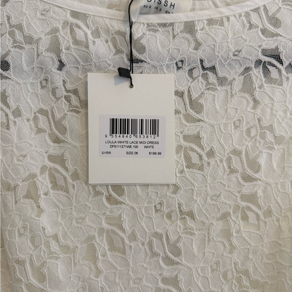 NWT DISSH Ivory Lace Maxi Dress - Picture 2 of 3